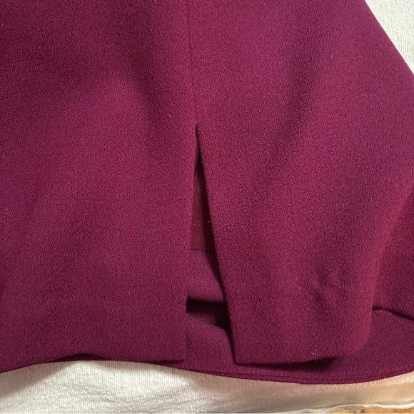 Vintage Maggy London Wool‎ A-Line Dress Purple Long Sleeve Sz6P Fully Lined - Picture 11 of 12